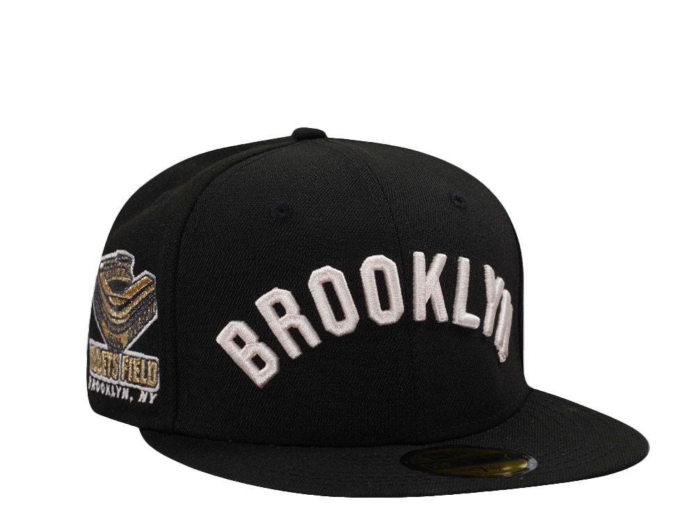 New Era Brooklyn Dodgers Ebbets Field Black Prime Edition 59Fifty Fitted Gorra