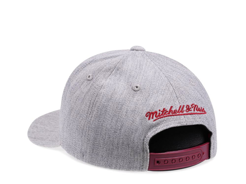 Mitchell & Ness Miami Heat Heather Red Line Flex Snapback Gorra