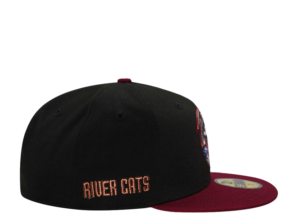 New Era Sacramento Rivercats Metallic Edition Black 59Fifty Fitted Gorra