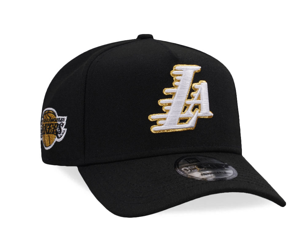New Era Los Angeles Lakers Classic Black Prime Edition 9Forty A Frame Snapback Gorra