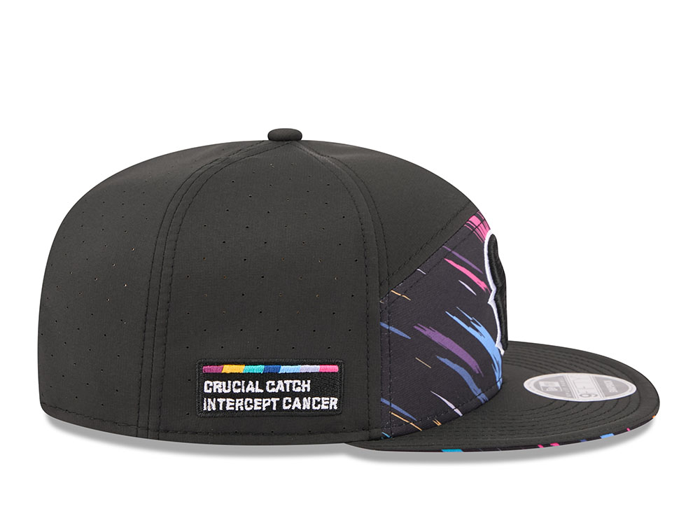 New Era Houston Texans Crucial Catch 2026 Black Edition 9Fifty Split Panel Snapback Gorra