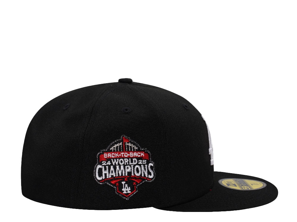 New Era Los Angeles Dodgers World Series Champions 2025 Black Prime Edition 59Fifty Fitted Gorra