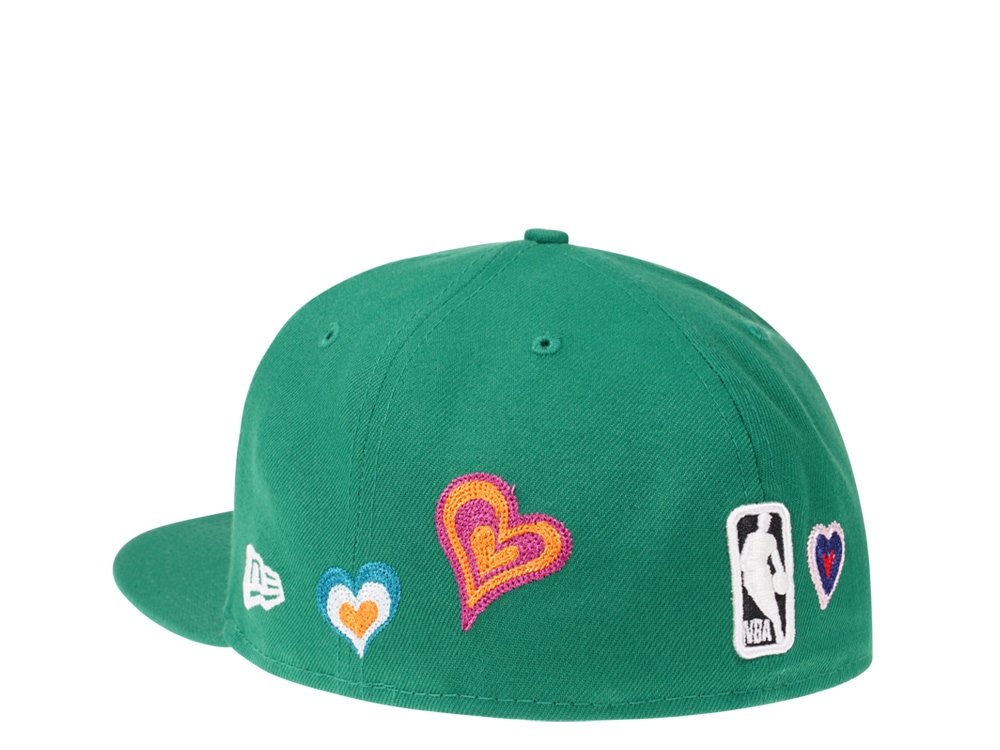 New Era Boston Celtics Green Chainstitchheart Edition 59Fifty Fitted Gorra