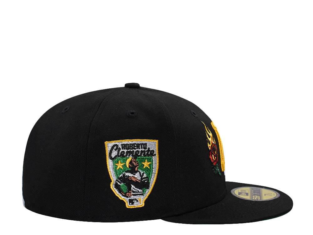 New Era Pittsburgh Pirates Roberto Clemente Fire Rose Black Prime Edition 59Fifty Fitted Gorra