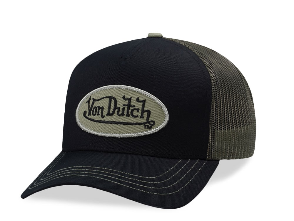 Von Dutch Oval Patch Dark Green Edition Trucker Snapback Gorra