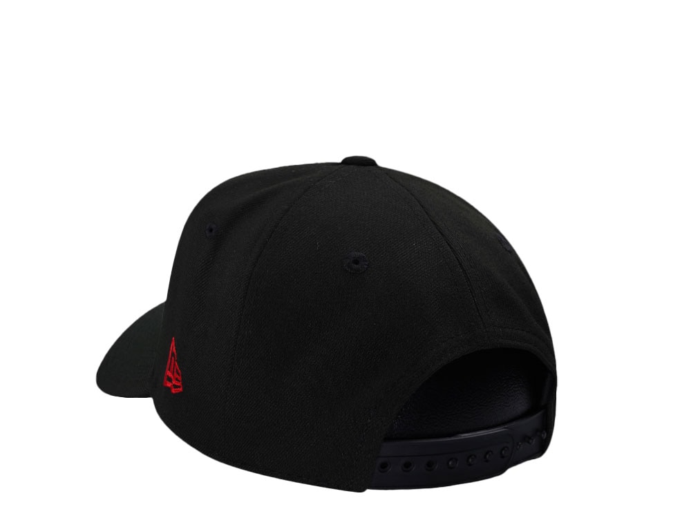 New Era Chicago Bulls 6x Champs Black and Red Prime Edition 9Forty A Frame Snapback Gorra