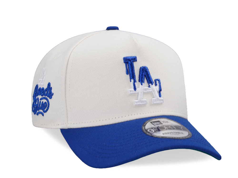 New Era Los Angeles Dodgers Bleed Blue Chrome Two Tone Edition 9Forty A Frame Snapback Gorra