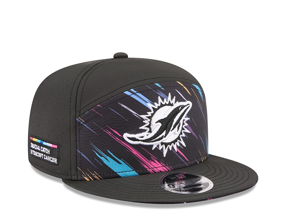 New Era Miami Dolphins Crucial Catch 2026 Black Edition 9Fifty Split Panel Snapback Gorra