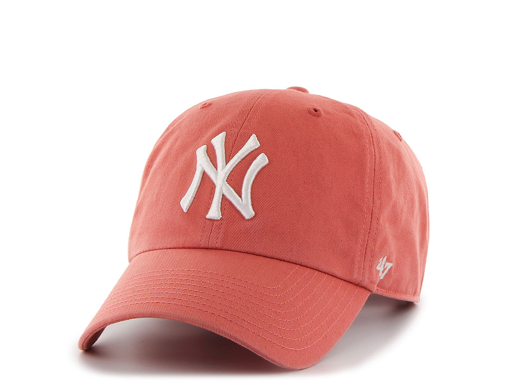 47Brand New York Yankees Clean Up Island Red Strapback Gorra