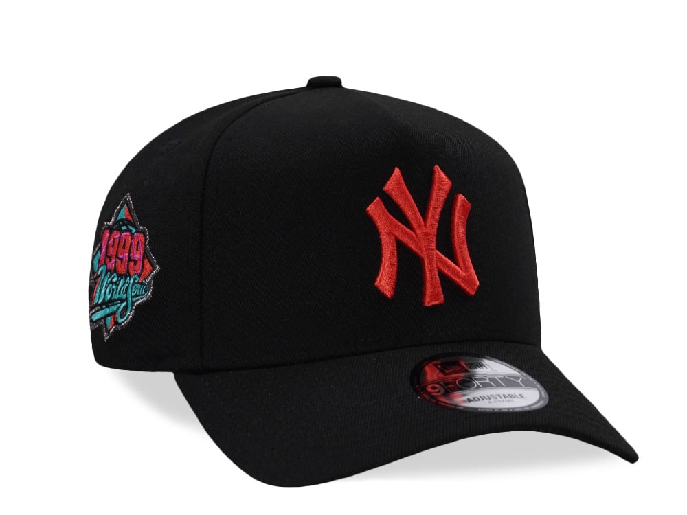 New Era New York Yankees World Series 1999 Lava Black Prime Edition 9Forty A Frame Snapback Gorra