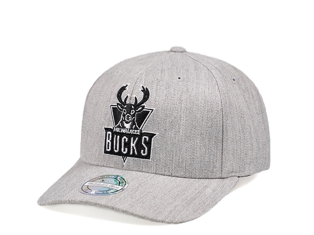 Mitchell & Ness Milwaukee Bucks Heather 110 Flex Snapback Gorra