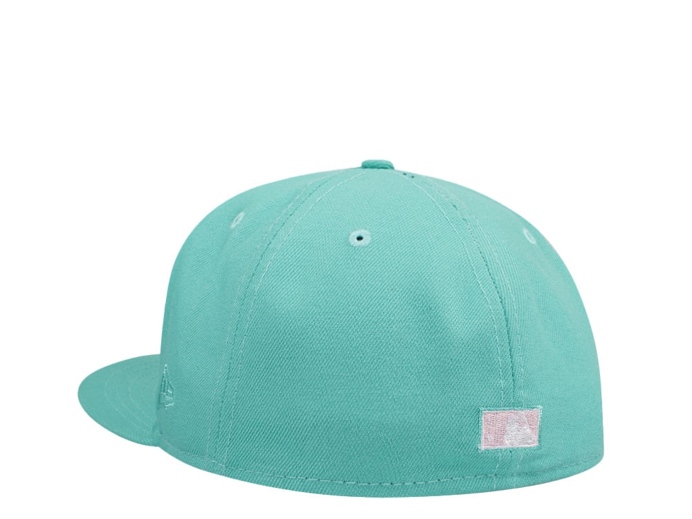 New Era Milwaukee Brewers All Star Game 2002 Teal Pink Edition 59Fifty Fitted Gorra