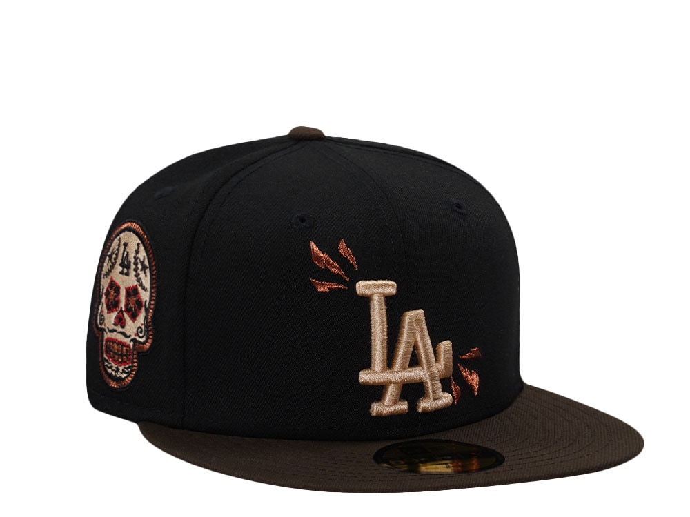 New Era Los Angeles Dodgers Skull Black Two Tone Edition 59Fifty Fitted Gorra