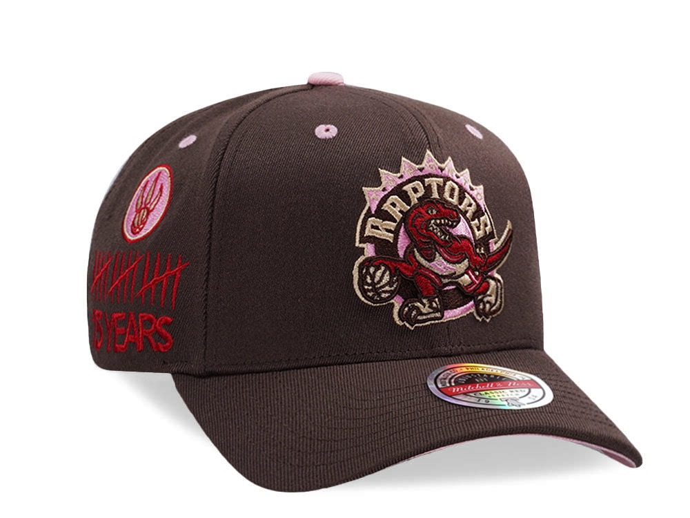 Mitchell & Ness Toronto Raptors 15th Anniversary Hardwood Classic Brown Sugar Edition Snapback Gorra