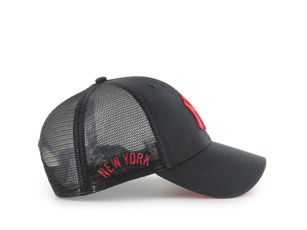 47Brand New York Yankees Black Branson Edition Trucker MVP Snapback Gorra