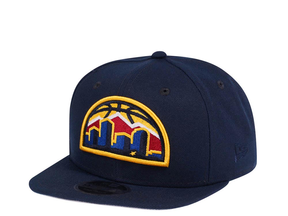 New Era Denver Nuggets Original Fit Navy 9Fifty Snapback Gorra