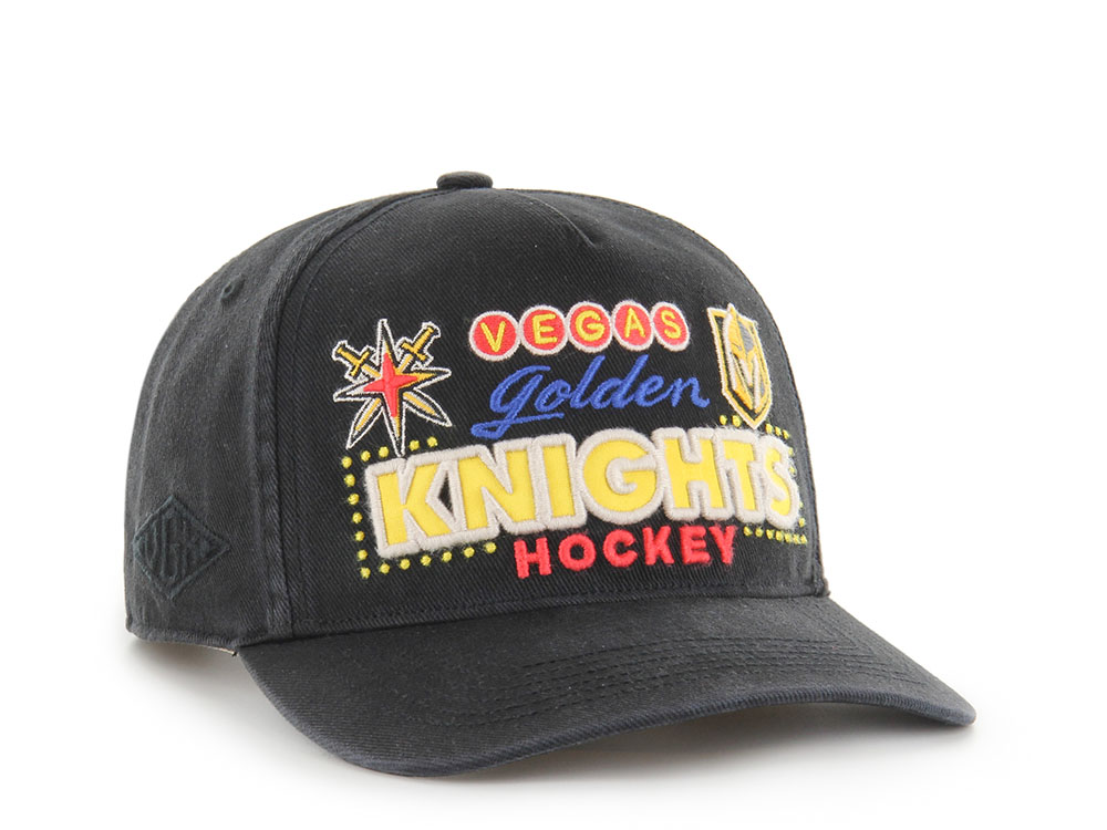 47Brand Vegas Golden Knights Black Charlton Edition Hitch Snapback Gorra