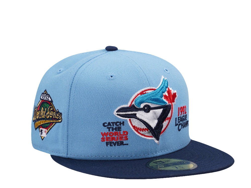 New Era Toronto Blue Jays World Series 1992 Sky Blue Two Tone Edition 59Fifty Fitted Gorra