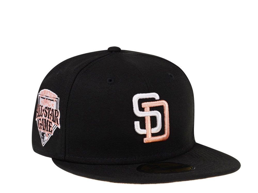 New Era San Diego Padres All Star Game 1992 Black Peach Edition 59Fifty Fitted Gorra