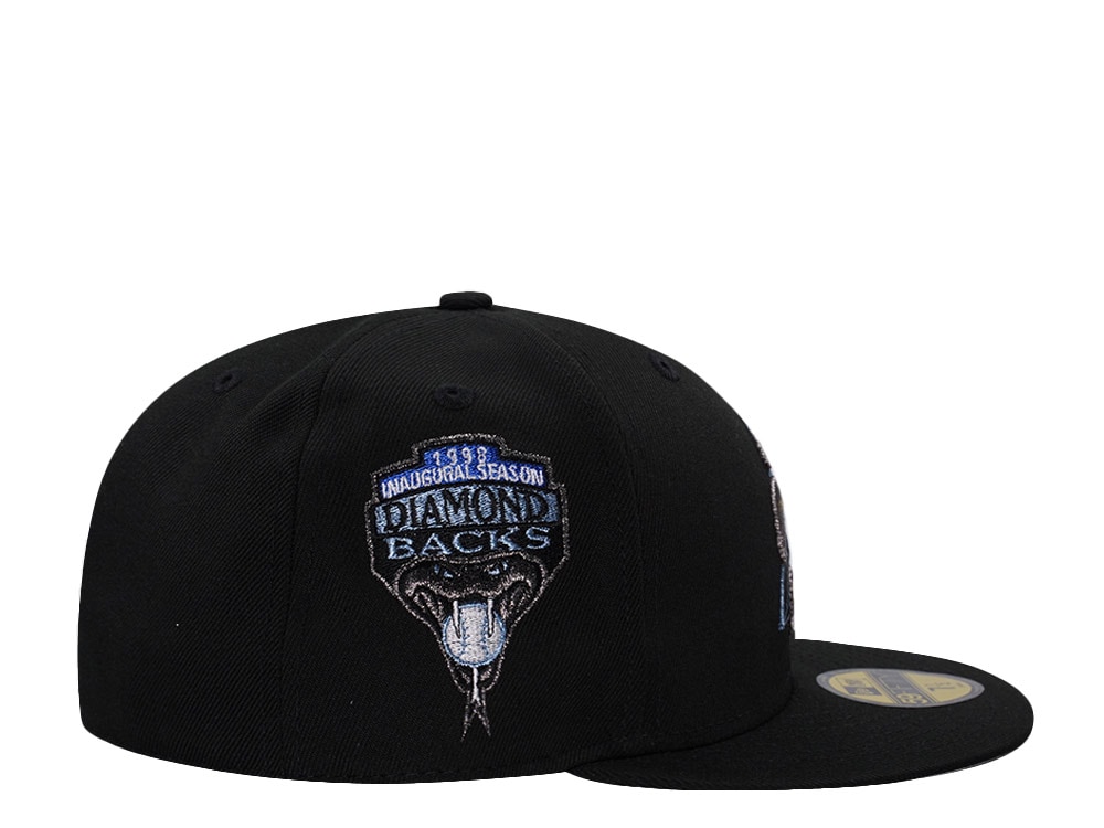 New Era Arizona Diamondbacks Inaugural Season Metallic Black Prime Edition 59Fifty Fitted Gorra