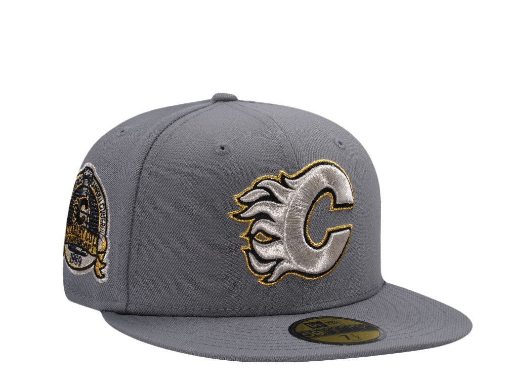New Era Calgary Flames Stanley Cup Championship 1989 Gray Edition 59Fifty Fitted Gorra