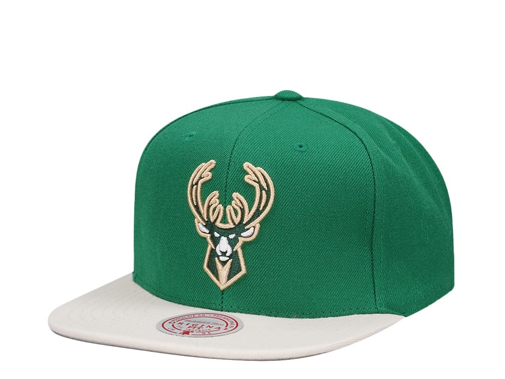 Mitchell & Ness Milwaukee Bucks Team Two Tone 2.0 Snapback Gorra