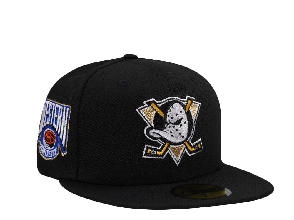 New Era Anaheim Ducks Western Conference Black Prime Edition 59Fifty Fitted Gorra