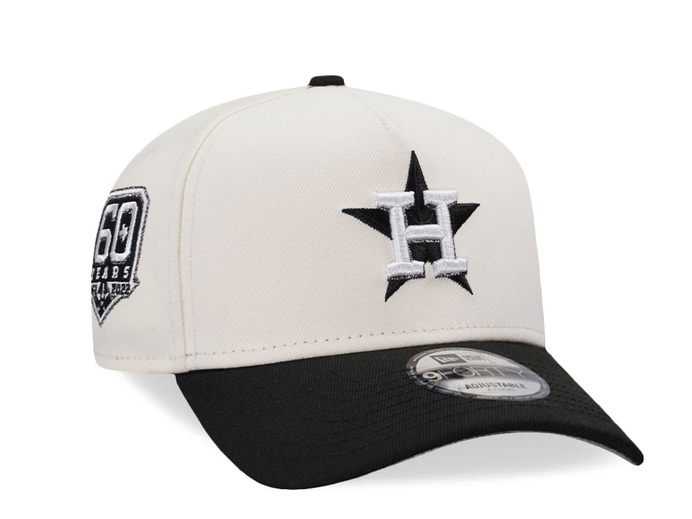 New Era Houston Astros 60 Years Chrome Two Tone Edition 9Forty A Frame Snapback Gorra