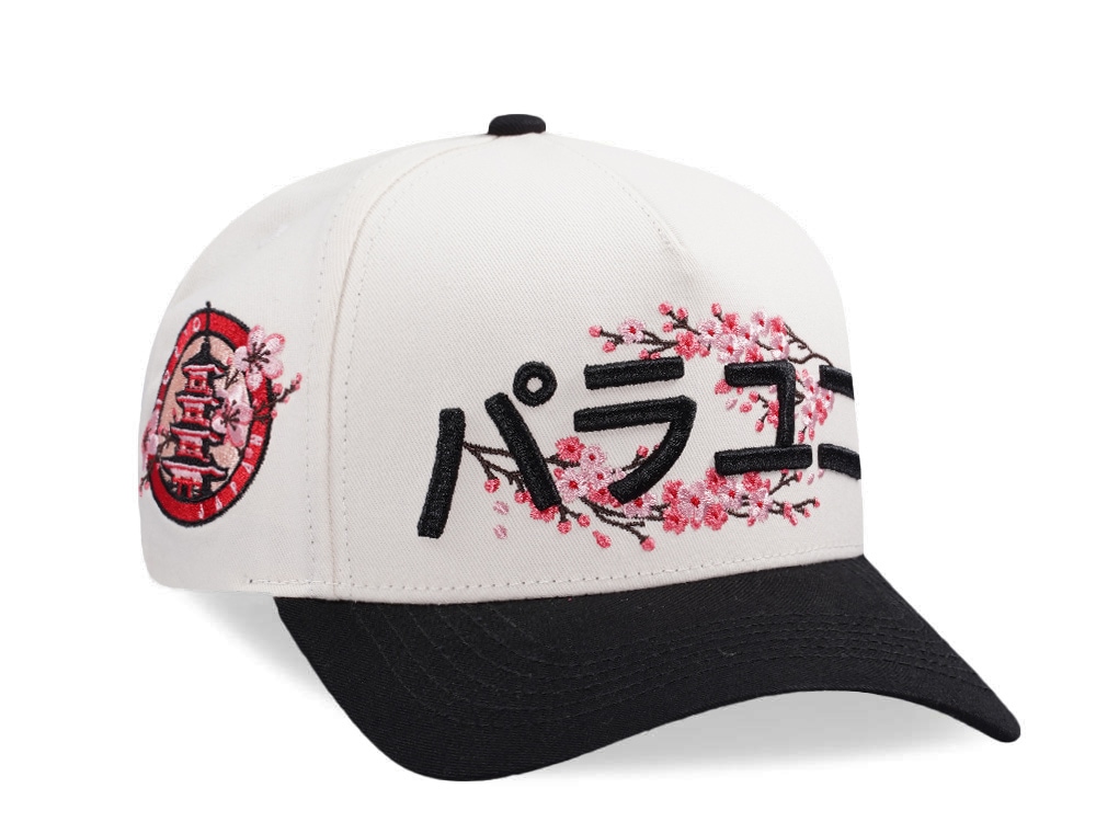 Parallel Union Japan Tokyo Sakura Emblem Kanji Script Black Prime Edition Snapback Gorra