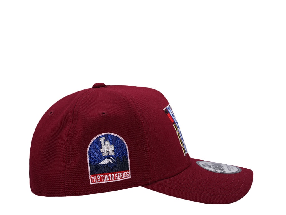 New Era Los Angeles Dodgers Tokyo Series Red Prime Edition 9Forty A Frame Snapback Gorra