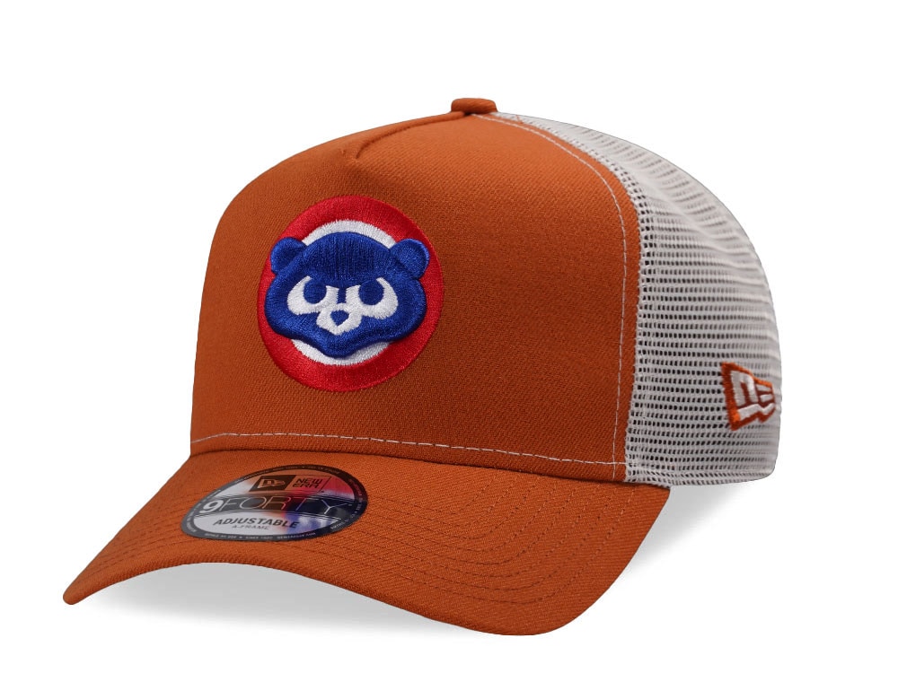 New Era Chicago Cubs Rust Edition 9Forty A Frame Trucker Snapback Gorra