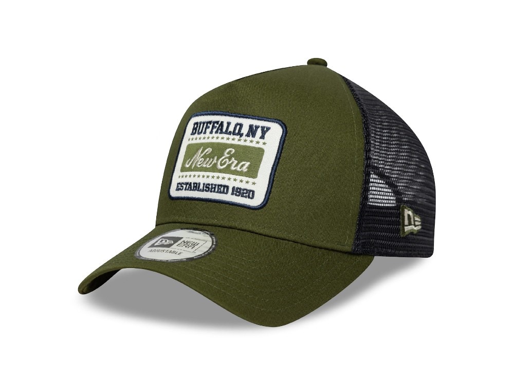 New Era Patch Green 9Forty A Frame Trucker Snapback Gorra