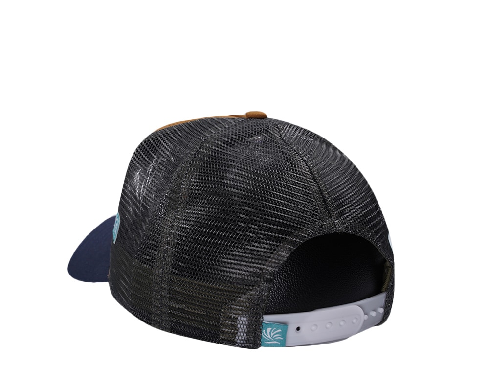 Djinns HFT Live Fast Die Wet Light Brown Coastal Edition Trucker Snapback Gorra