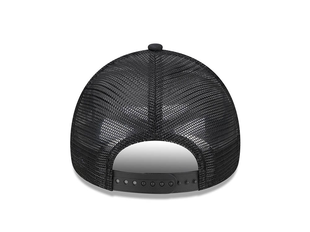 New Era Florida Marlins Black All Day 9Forty A Frame Trucker Snapback Gorra