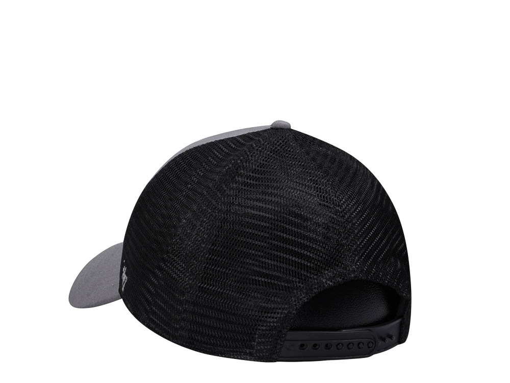 47Brand Los Angeles Dodgers Dark Gray Ballpark Mesh MVP Trucker Snapback Gorra