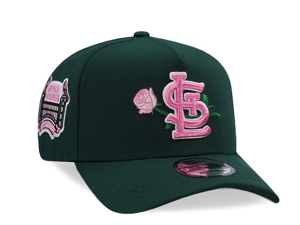 New Era St. Louis Cardinals Bush Stadium Dark Green Prime Edition 9Forty A Frame Snapback Gorra