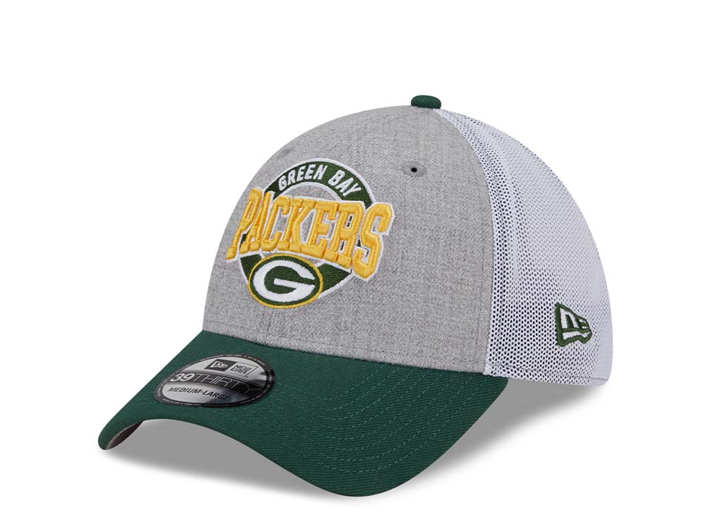 New Era Green Bay Packers Heather Trucker Two Tone Edition 39Thirty Stretch Gorra