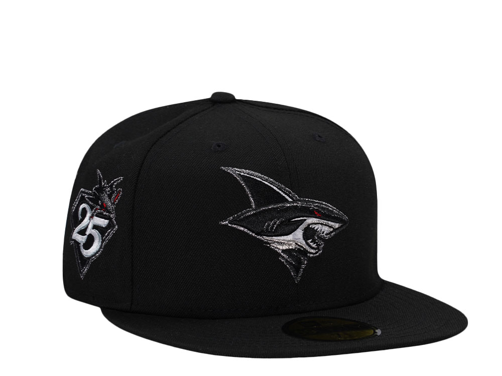 New Era San Jose Shark 25th Anniversary Black Metallic Prime Edition 59Fifty Fitted Gorra
