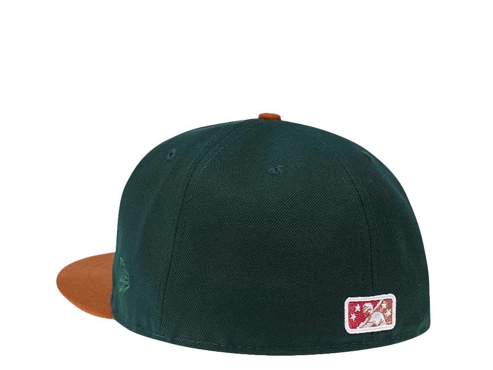 New Era South West Michigan Devil Rays Red Metallic Two Tone Edition 59Fifty Fitted Gorra