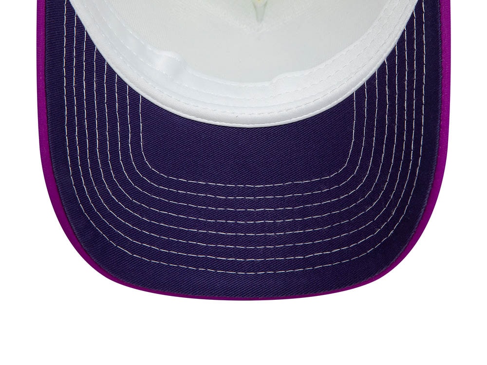 New Era Stand Tall Talk Small Play Ball Graphic White 9Forty A Frame Trucker Snapback Gorra