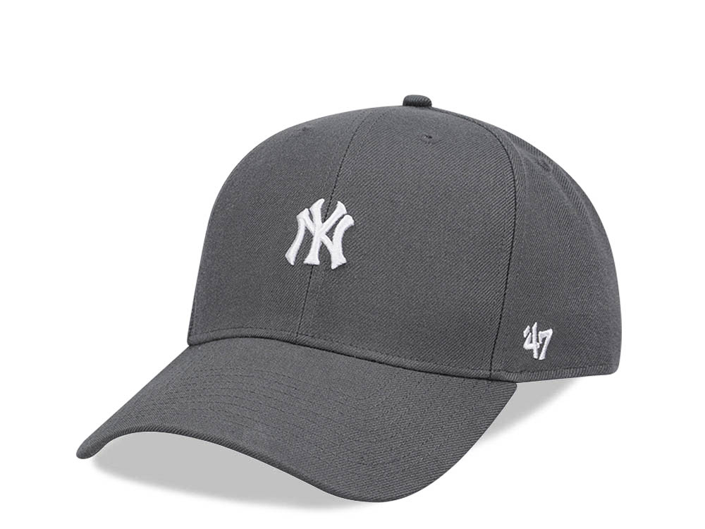 47Brand New York Yankees Charcoal Base Runner MVP Snapback Gorra