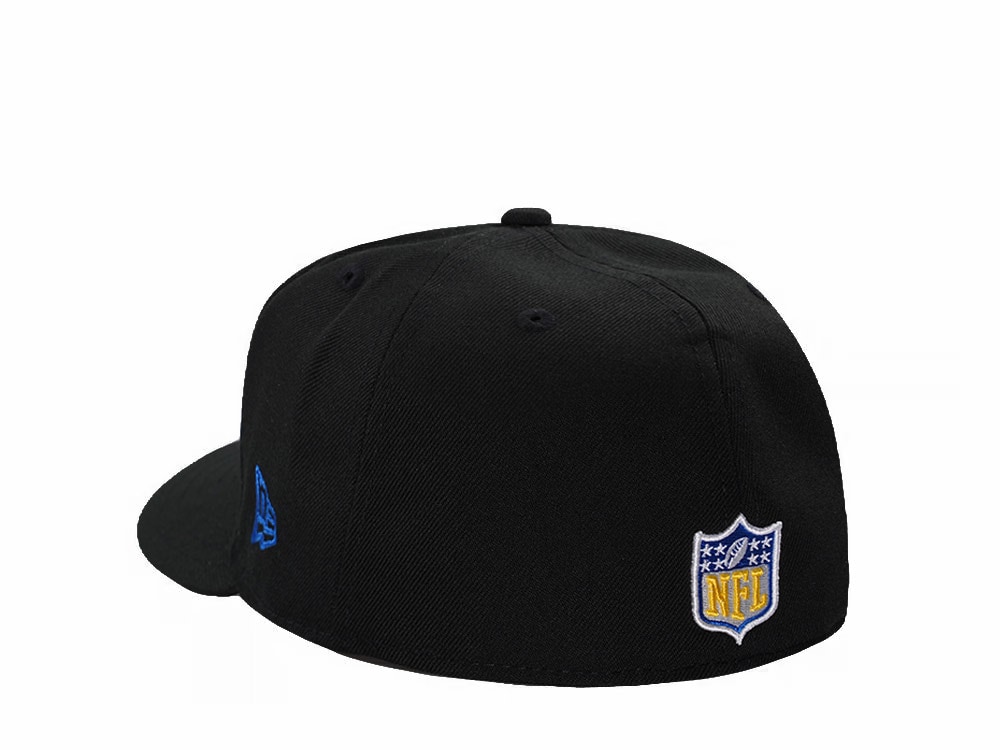 New Era Los Angeles Rams Black Classic Edition Pre Curved 59Fifty Fitted Gorra