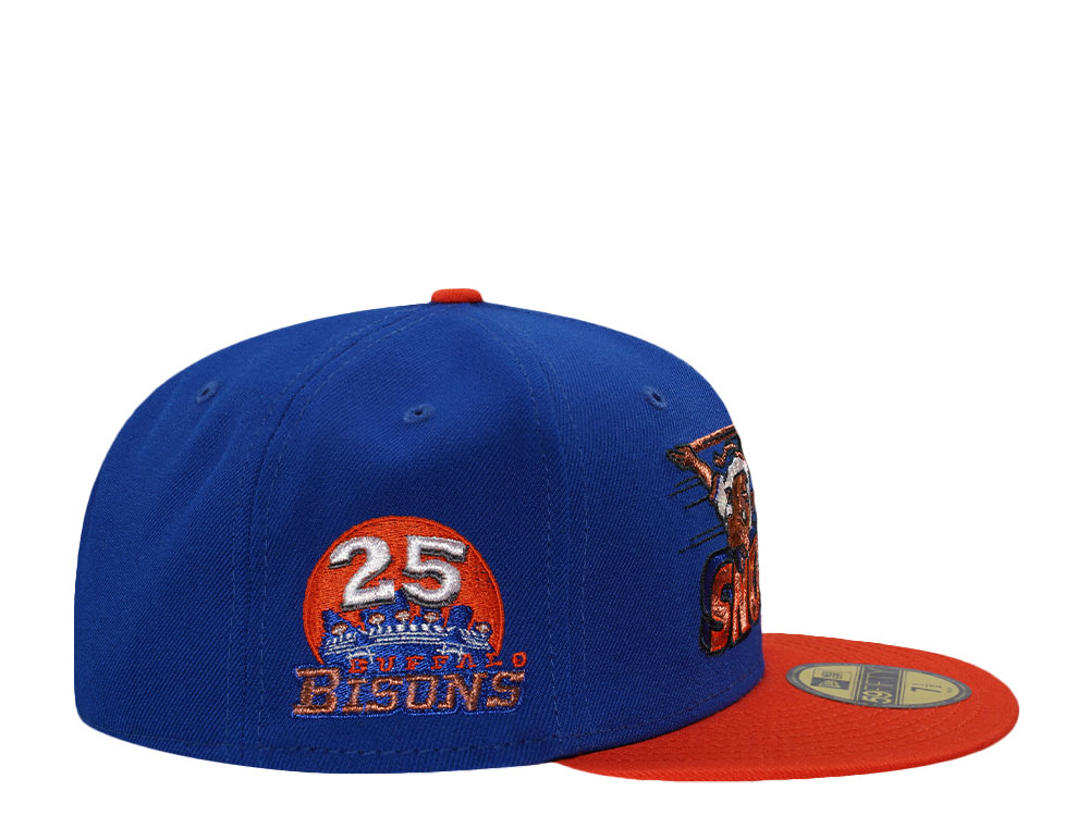 New Era Buffalo Bisons 25th Anniversary Blue Two Tone Edition 59Fifty Fitted Gorra