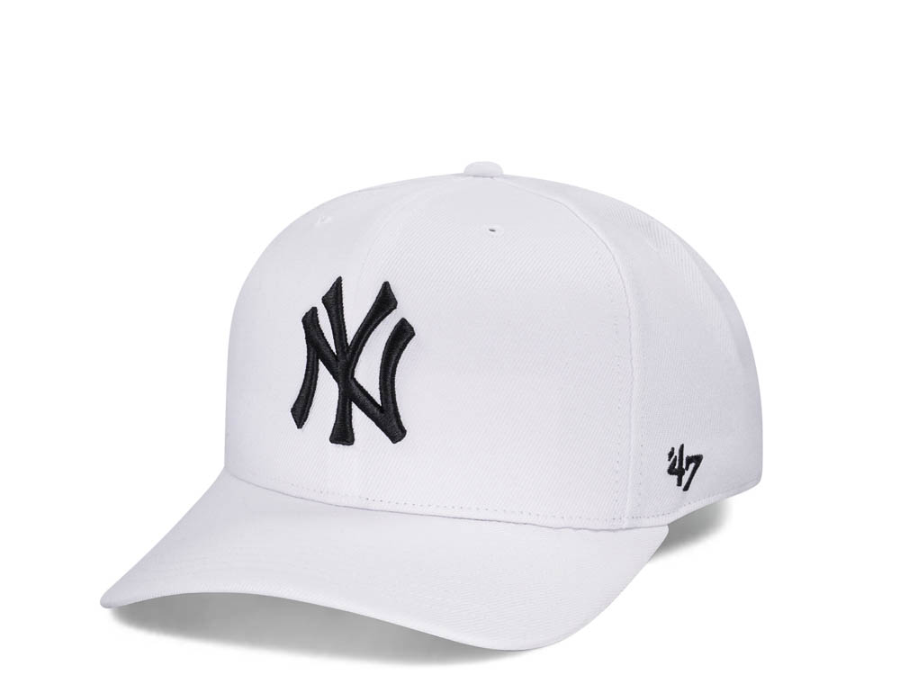 47Brand New York Yankees White Cold Zone MVP DP Snapback Gorra