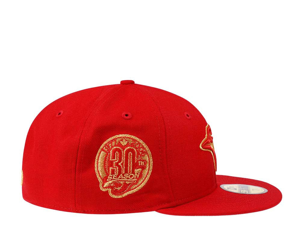 New Era Toronto Blue Jays 30th Season Scarlet Gold Edition 59Fifty Fitted Gorra