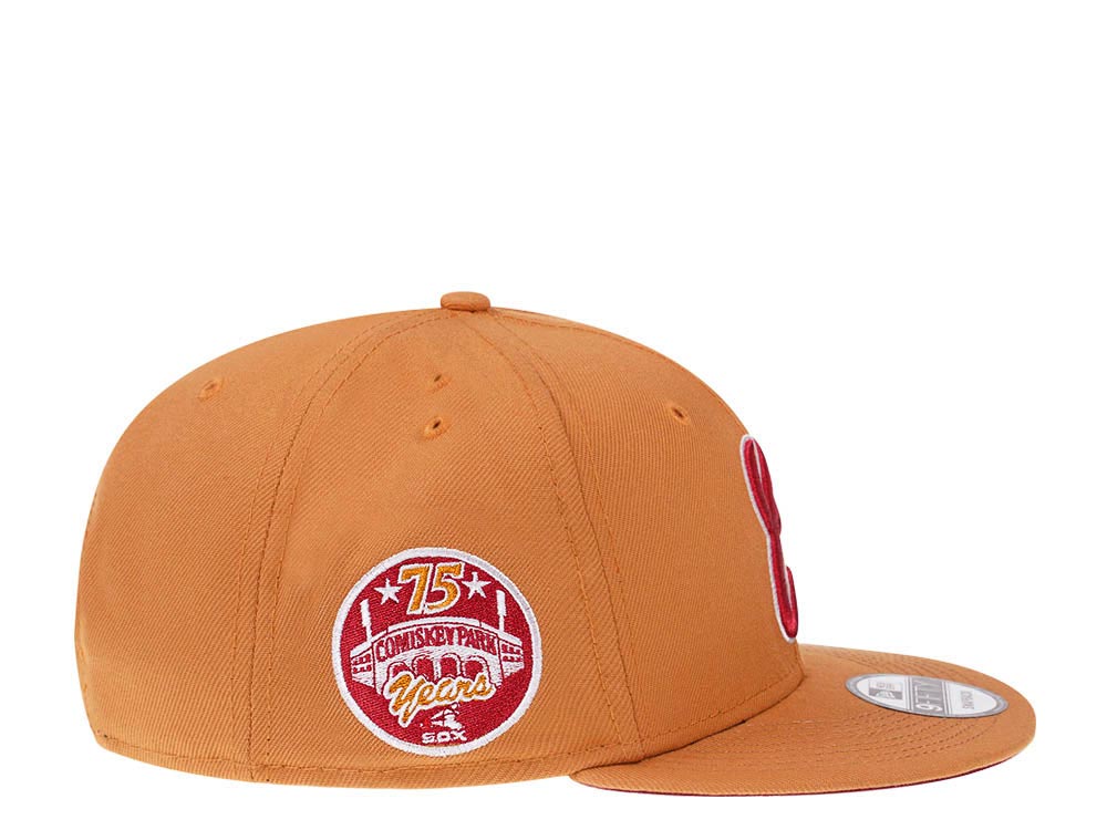New Era Chicago White Sox 75 Years Comiskey Park Panama Tan Edition 9Fifty Snapback Gorra