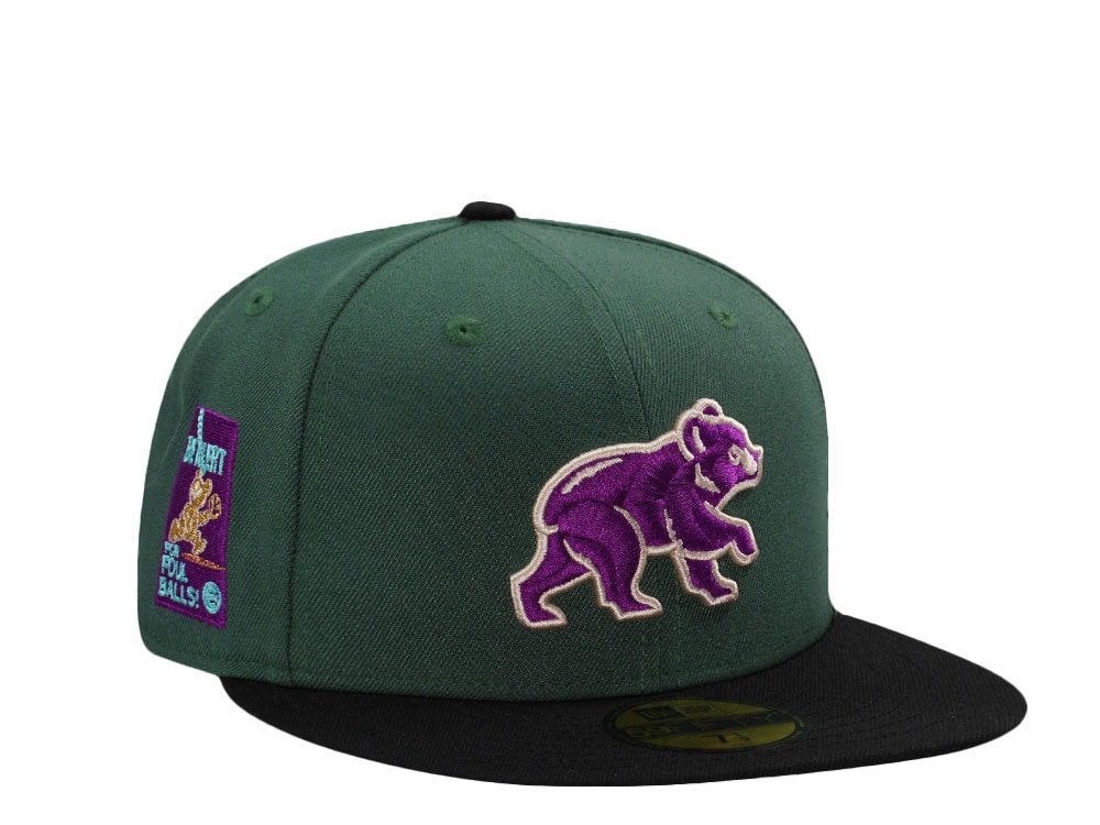 New Era Chicago Cubs Be Alert Dark Green Two Tone Edition 59Fifty Fitted Gorra