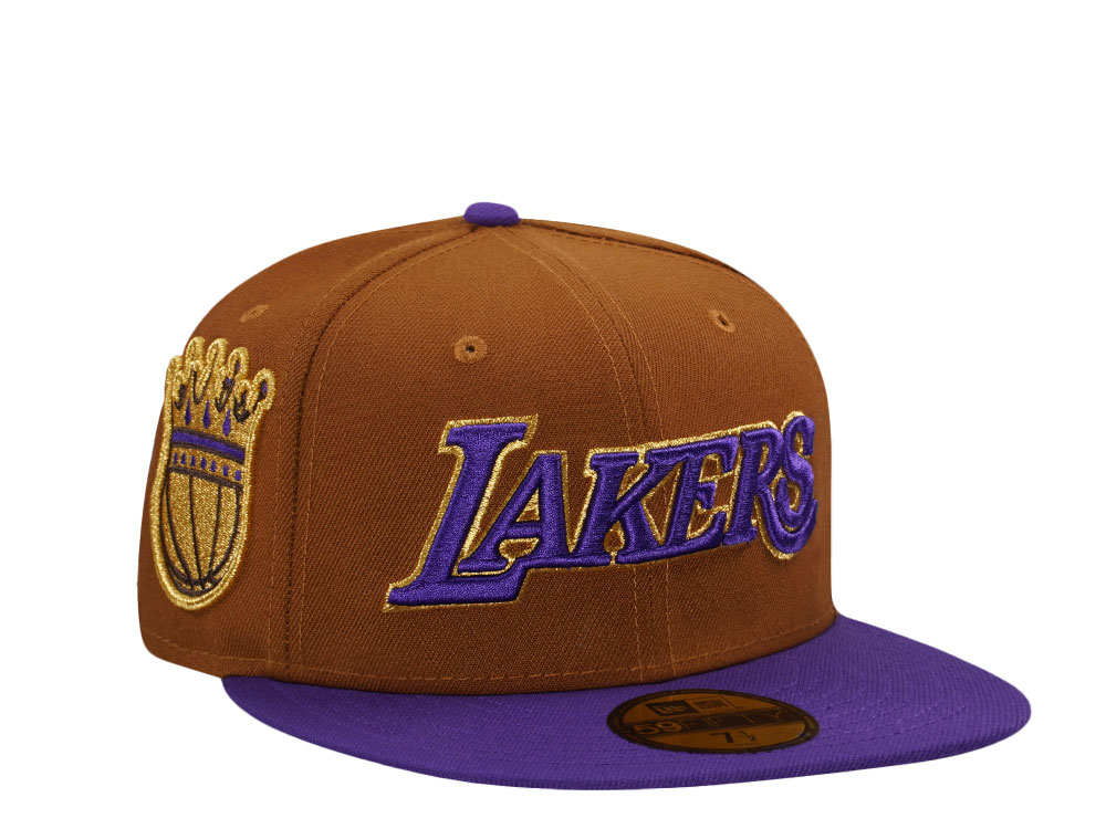 New Era Los Angeles Lakers Bourbon Two Tone Prime Edition 59Fifty Fitted Gorra