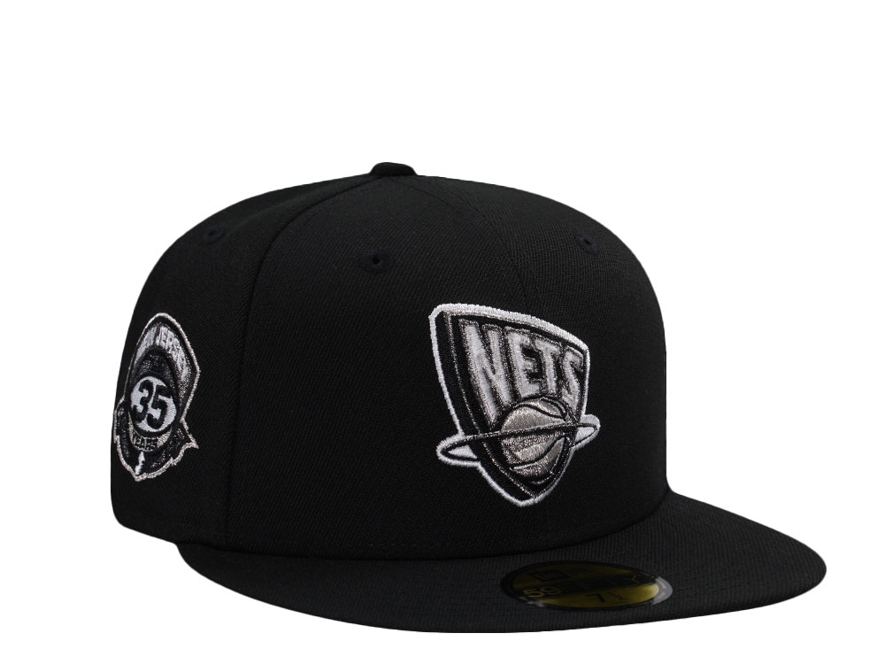 New Era New Jersey Nets 35th Anniversary Black Prime Edition 59Fifty Fitted Gorra