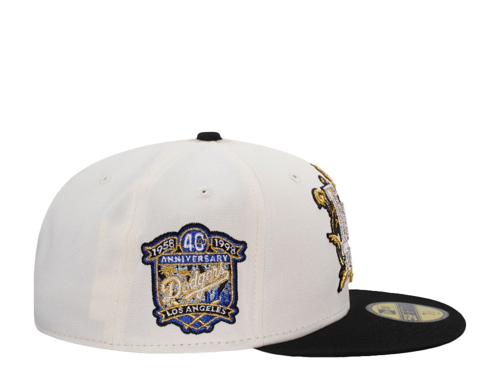 New Era Los Angeles Dodgers 40th Anniversary Metallic Chrome Two Tone Edition 59Fifty Fitted Gorra